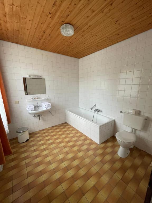 Koupelna v ubytování Gasthaus Zum Wilden Mann