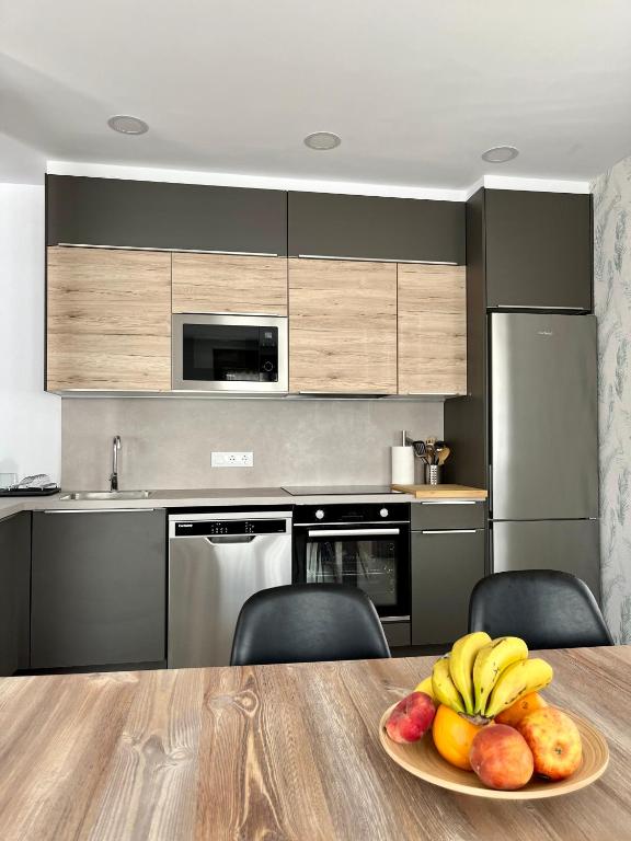 Kuchyň nebo kuchyňský kout v ubytování Apartamento Valbuena