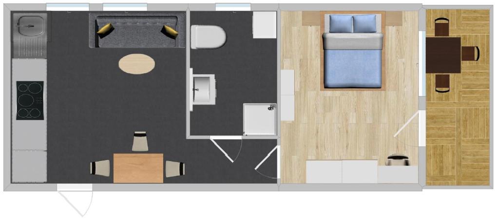 Půdorys ubytování Apartment Ferdy