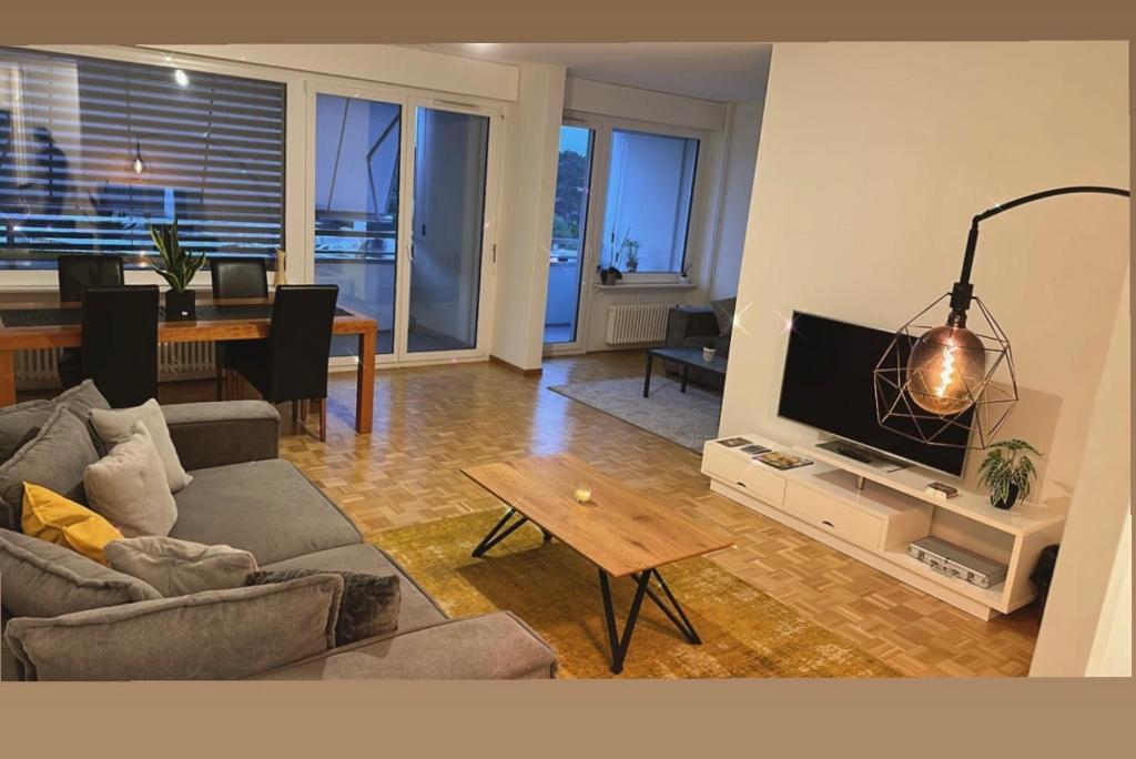 TV a/nebo společenská místnost v ubytování appartement 6