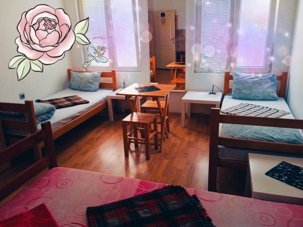 Postel nebo postele na pokoji v ubytování Jasmin