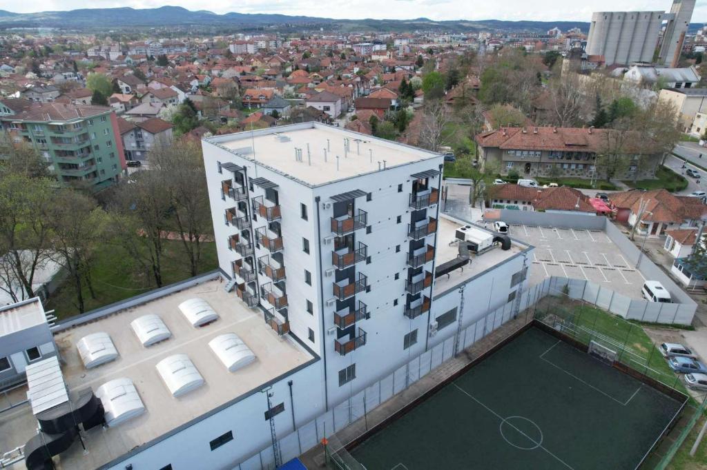 Budova, kde se apartmán nachází