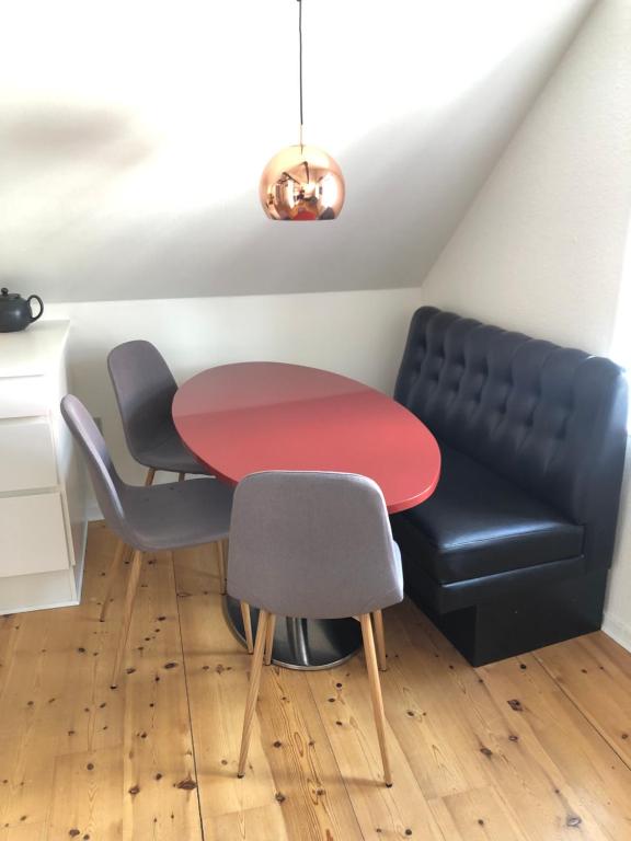 Posezení v ubytování Huset ved springvandet