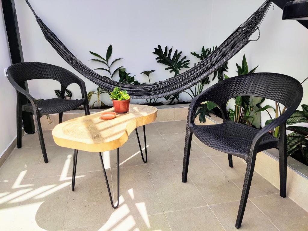 Zona de estar de Bona Vida Hostel