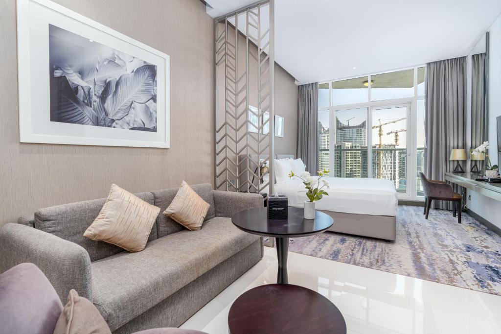 Un lugar para sentarse en White Sage - Fancy Studio With Mesmerizing Canal Views