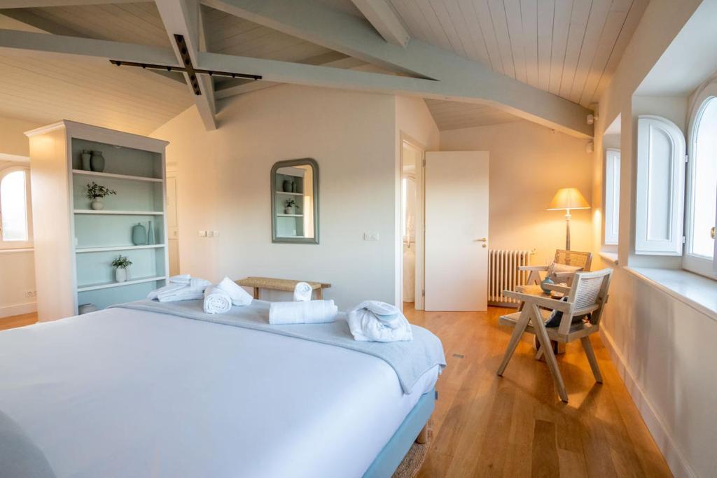 Postel nebo postele na pokoji v ubytování Hotel Font de la Canya