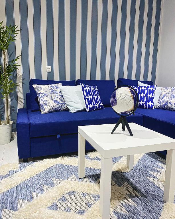 Ruang duduk di Apartamento San Roque