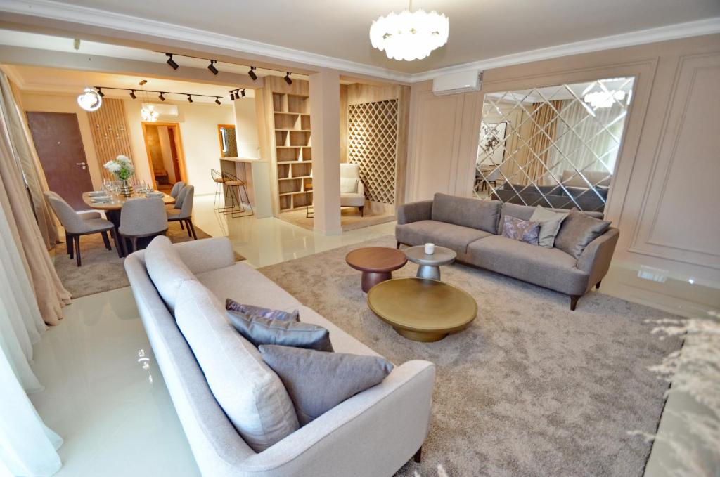 Posezení v ubytování Boka Devine Residence