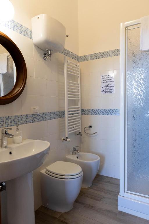 Koupelna v ubytování B&B Cavalieri