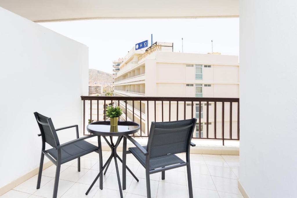 Balkon lub taras w obiekcie Bonito apto Los Cristianos, vistas al mar y playa