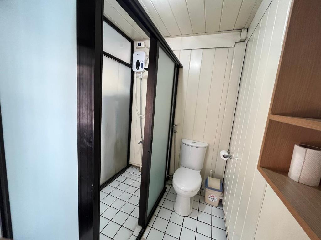 Koupelna v ubytování Gensan Hostel