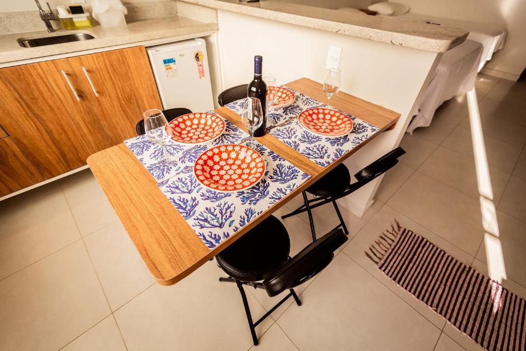 Kuchyň nebo kuchyňský kout v ubytování Suites em Jabaquara, Paraty