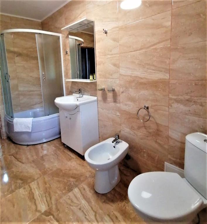 Koupelna v ubytování Casa Carp Calarasi