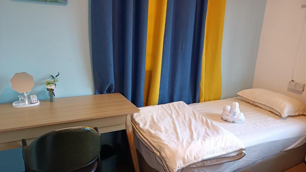 Postel nebo postele na pokoji v ubytování DONG’HOME东东小院
