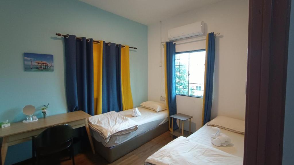 Postel nebo postele na pokoji v ubytování DONG’HOME东东小院