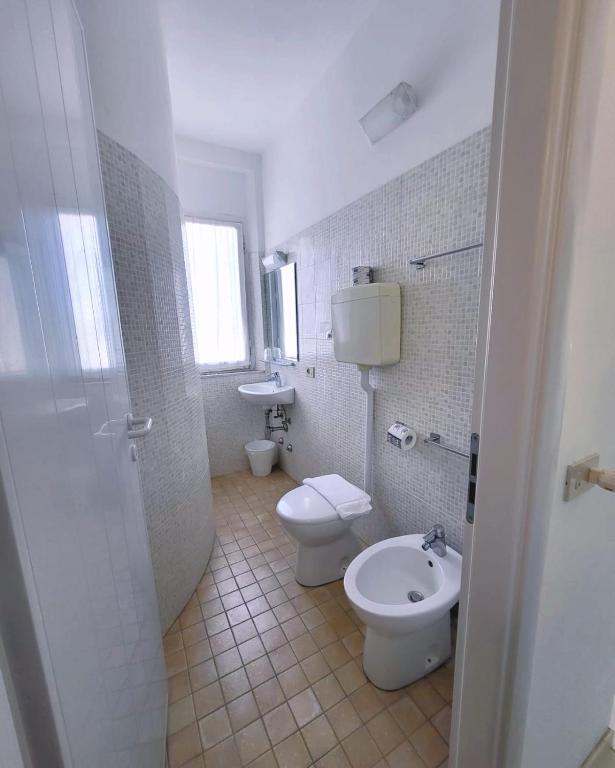 Koupelna v ubytování Hotel Roma