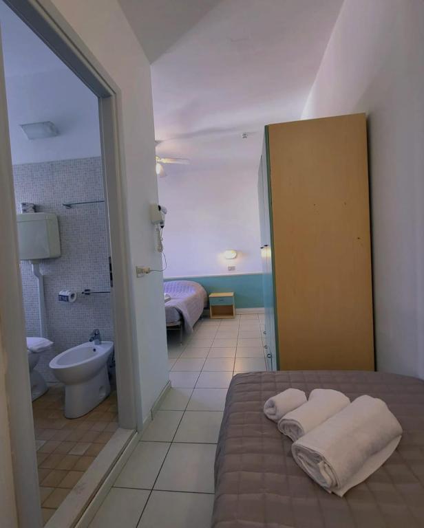 Koupelna v ubytování Hotel Roma