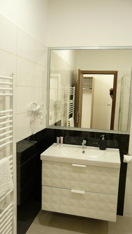 Koupelna v ubytování Resort Rybníček