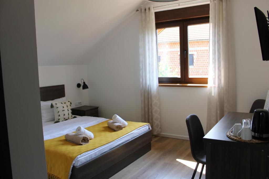 Postel nebo postele na pokoji v ubytování House Štefanac