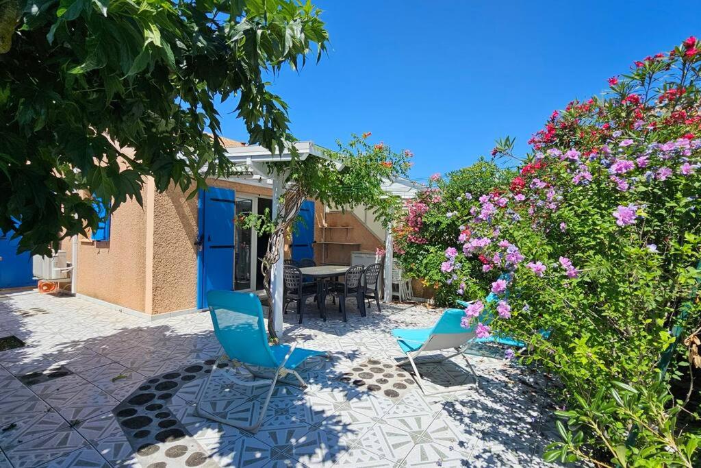 En have udenfor Maison 5 personnes côté plage