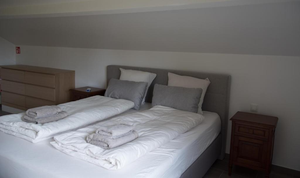 Postel nebo postele na pokoji v ubytování Vakantiewoning Den Appel
