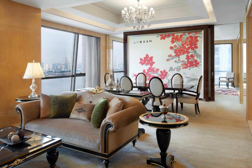 Posezení v ubytování The Westin Wuhan Wuchang