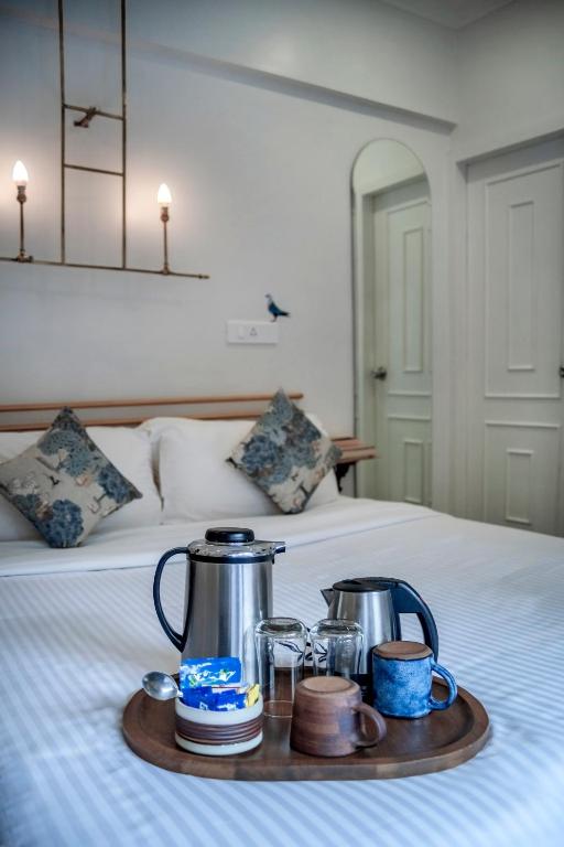 Postel nebo postele na pokoji v ubytování Hotel Kemps Corner