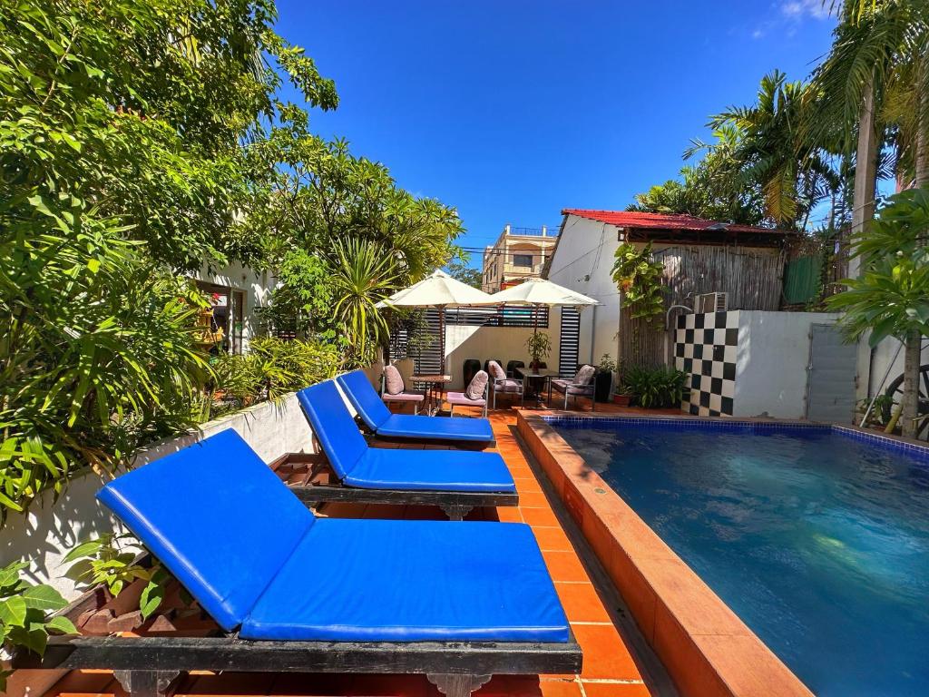 Bazén v ubytování Villa Um Theara, Siem Reap nebo v jeho okolí
