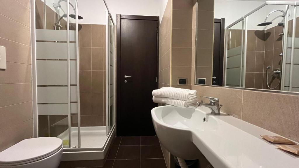 Koupelna v ubytování Cloud 9 Hotel