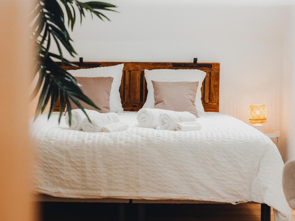 Postel nebo postele na pokoji v ubytování AU COIN DE PARADIS - Suite balnéo