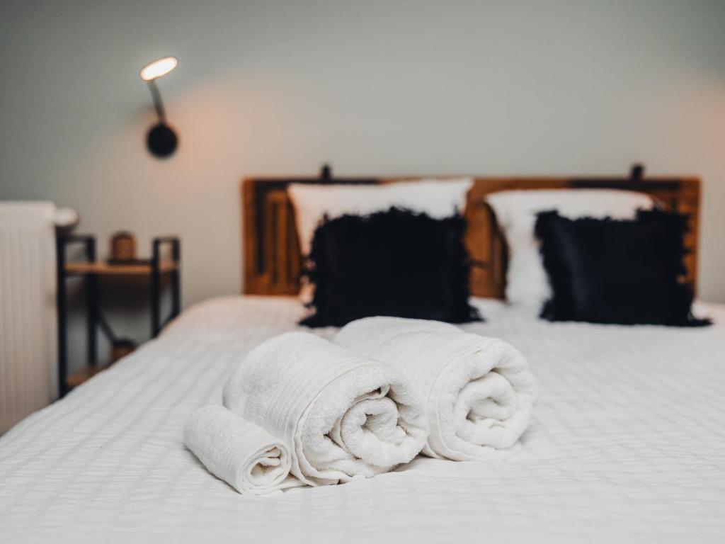 Postel nebo postele na pokoji v ubytování AU COIN DE PARADIS - Suite samérienne