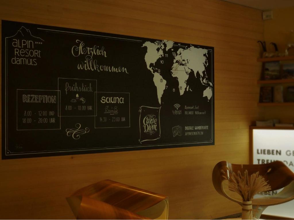 Certifikát, hodnocení, plakát nebo jiný dokument vystavený v ubytování Aparthotel Alpinresort Damüls
