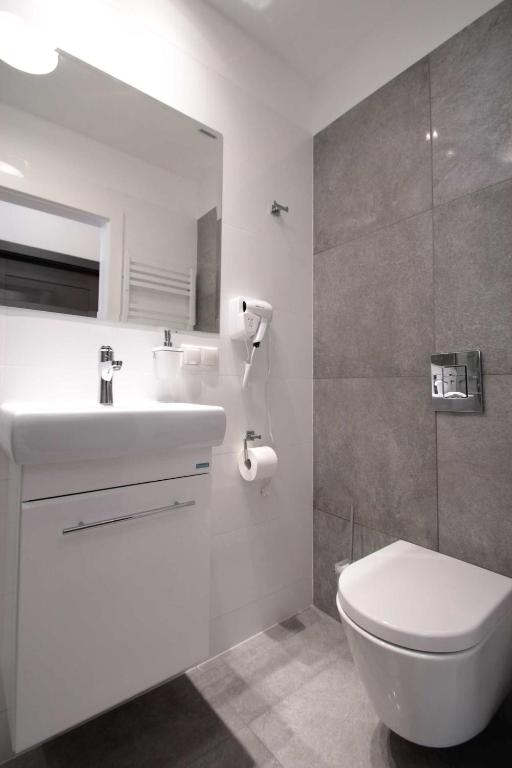 Koupelna v ubytování Hotel Coliber