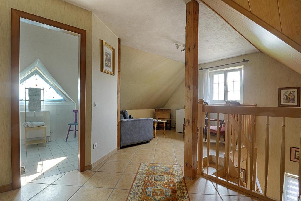 Kuchyň nebo kuchyňský kout v ubytování aux pieds des vignes