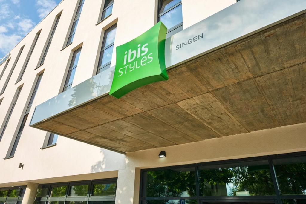 a sign on the front of a building at Ibis Styles Singen in Singen