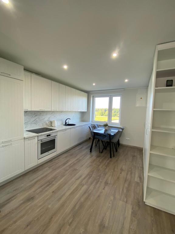 Kuchyň nebo kuchyňský kout v ubytování Rõuge Apartment