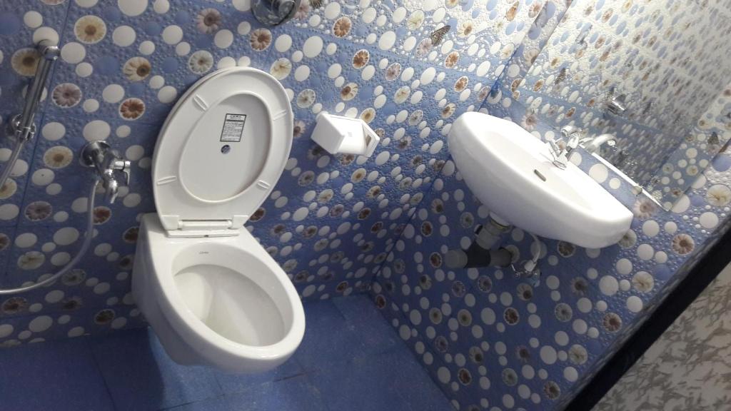 Koupelna v ubytování Swati