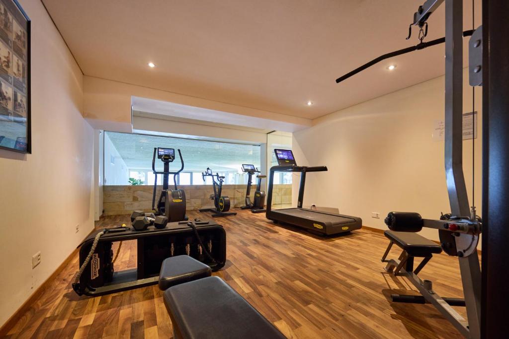 Spordikeskus ja/või sportimisvõimalused majutusasutuses Wellness Hotel Stoos