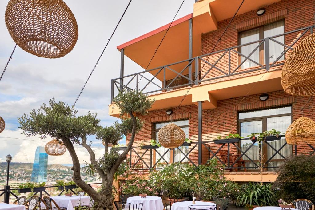 Balkón nebo terasa v ubytování GINGER Hotel