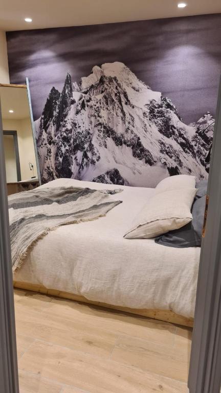 Postel nebo postele na pokoji v ubytování Cocooning