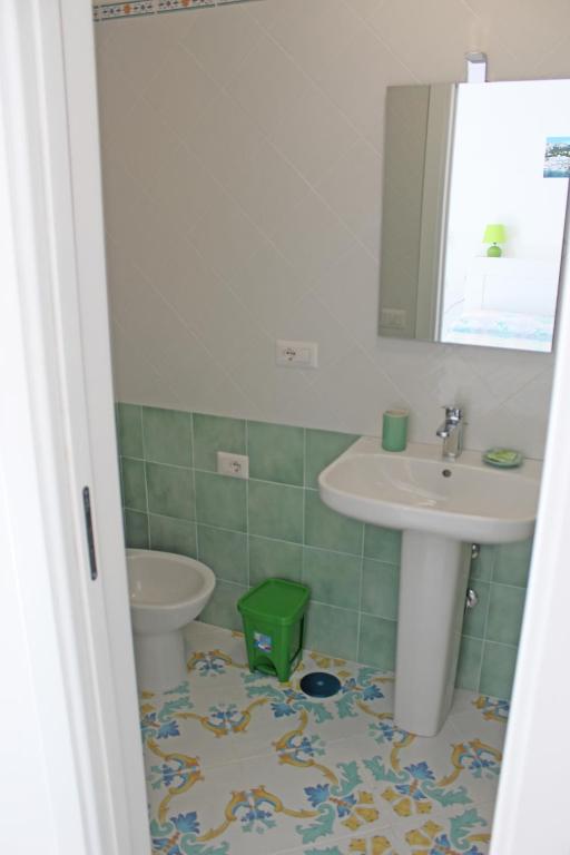 Koupelna v ubytování B&B Casa Angelina