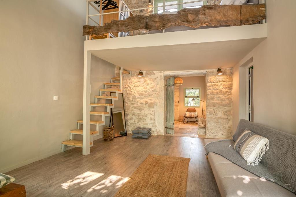 Posezení v ubytování Mourelo Home