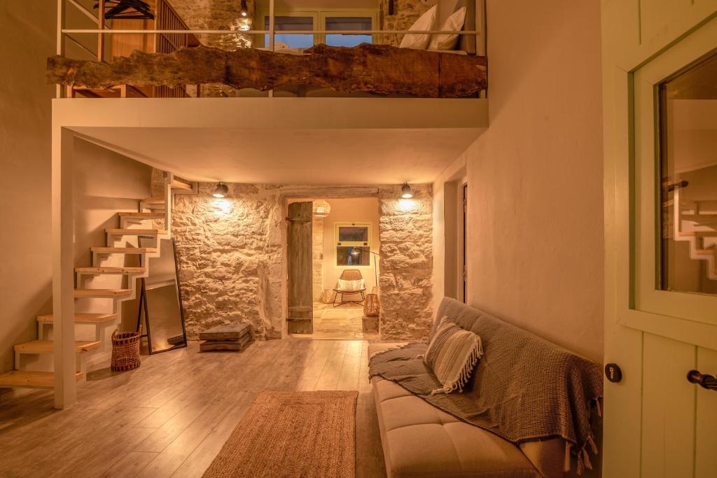 Posezení v ubytování Mourelo Home