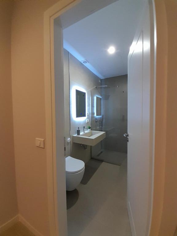 Koupelna v ubytování Solea Hotel