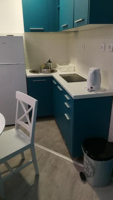 Kuchyň nebo kuchyňský kout v ubytování Studio Triangle Divcibare