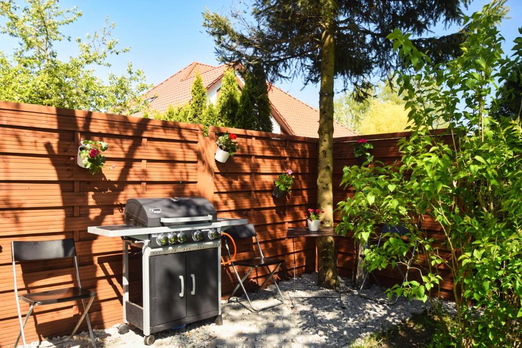 Gril dostupný pro hosty v bed and breakfast