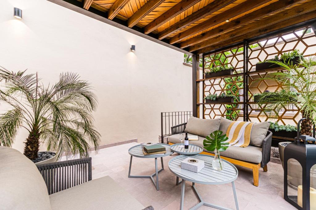 Posezení v ubytování Hotel Apapacho Boutique
