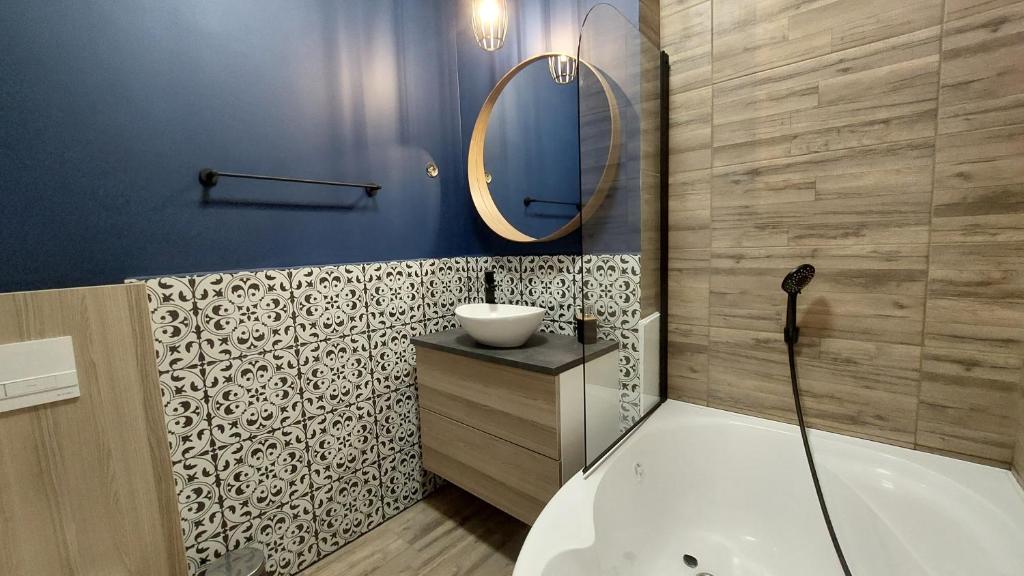 Kúpeľňa v ubytovaní Glamour Apartman