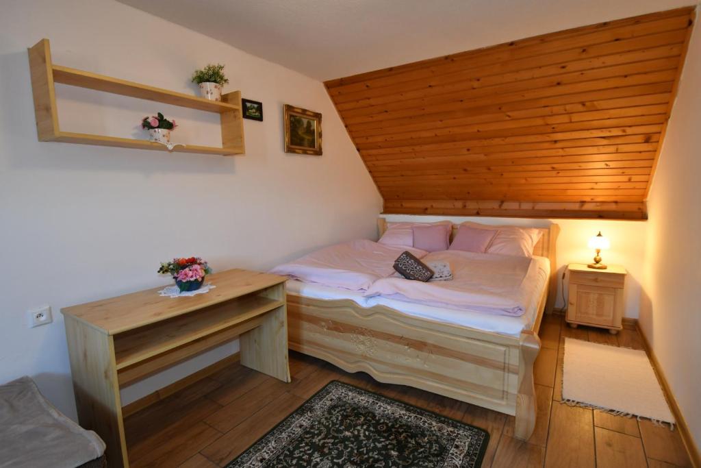 Postel nebo postele na pokoji v ubytování PRIVAT MARIANNA