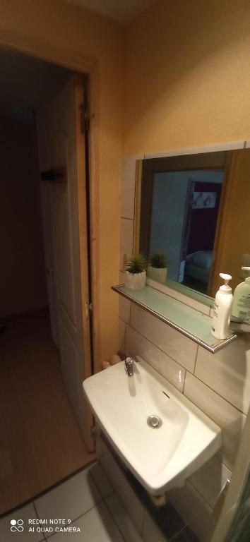 Kúpeľňa v ubytovaní Gite Glaïeul